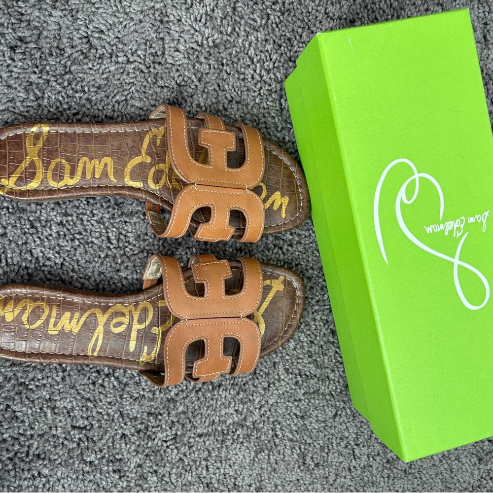 Sam Edelman Brown Slide Sandals